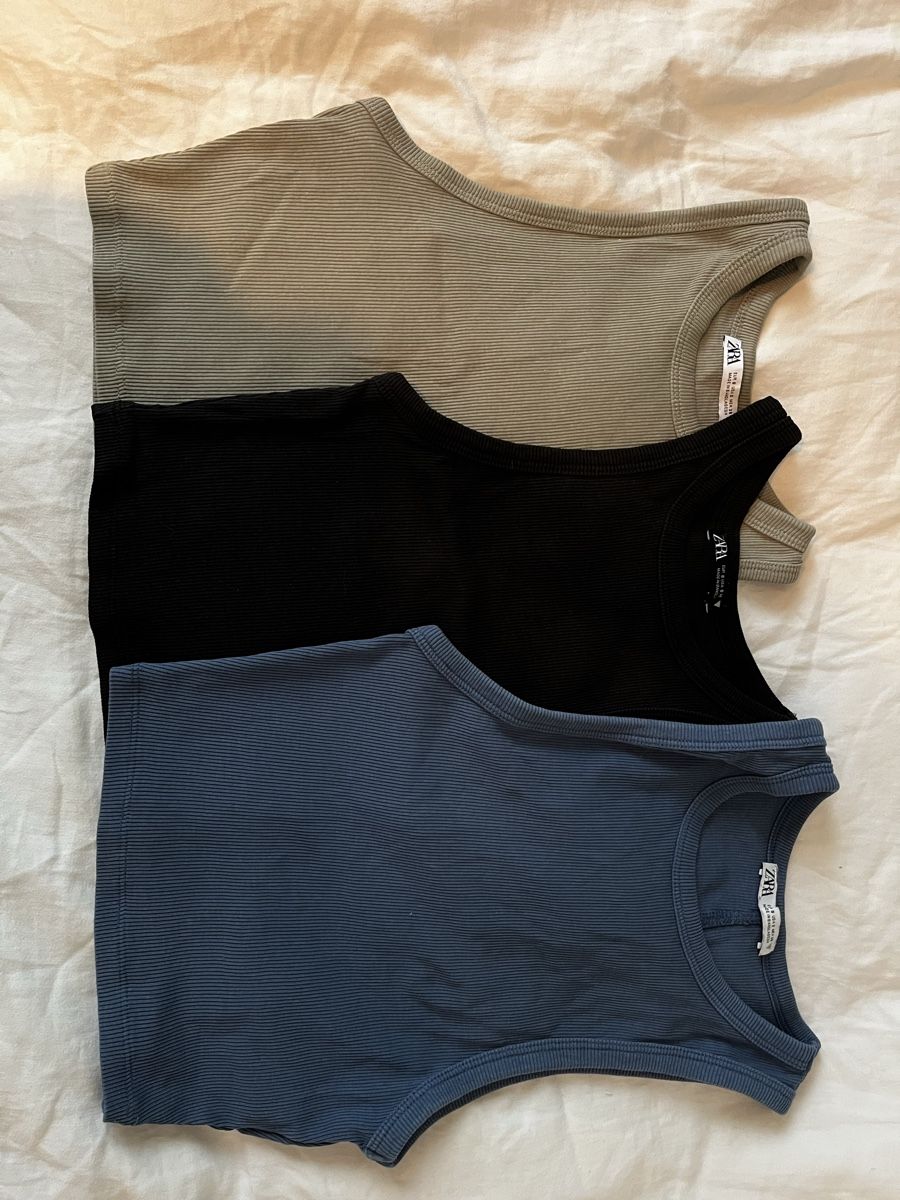 Zara Top: Tanktop 3er set  – Usato da Rombach venduto da sar_8wqy