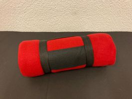 Fleece Decke rot, ca. 120 x 160 cm