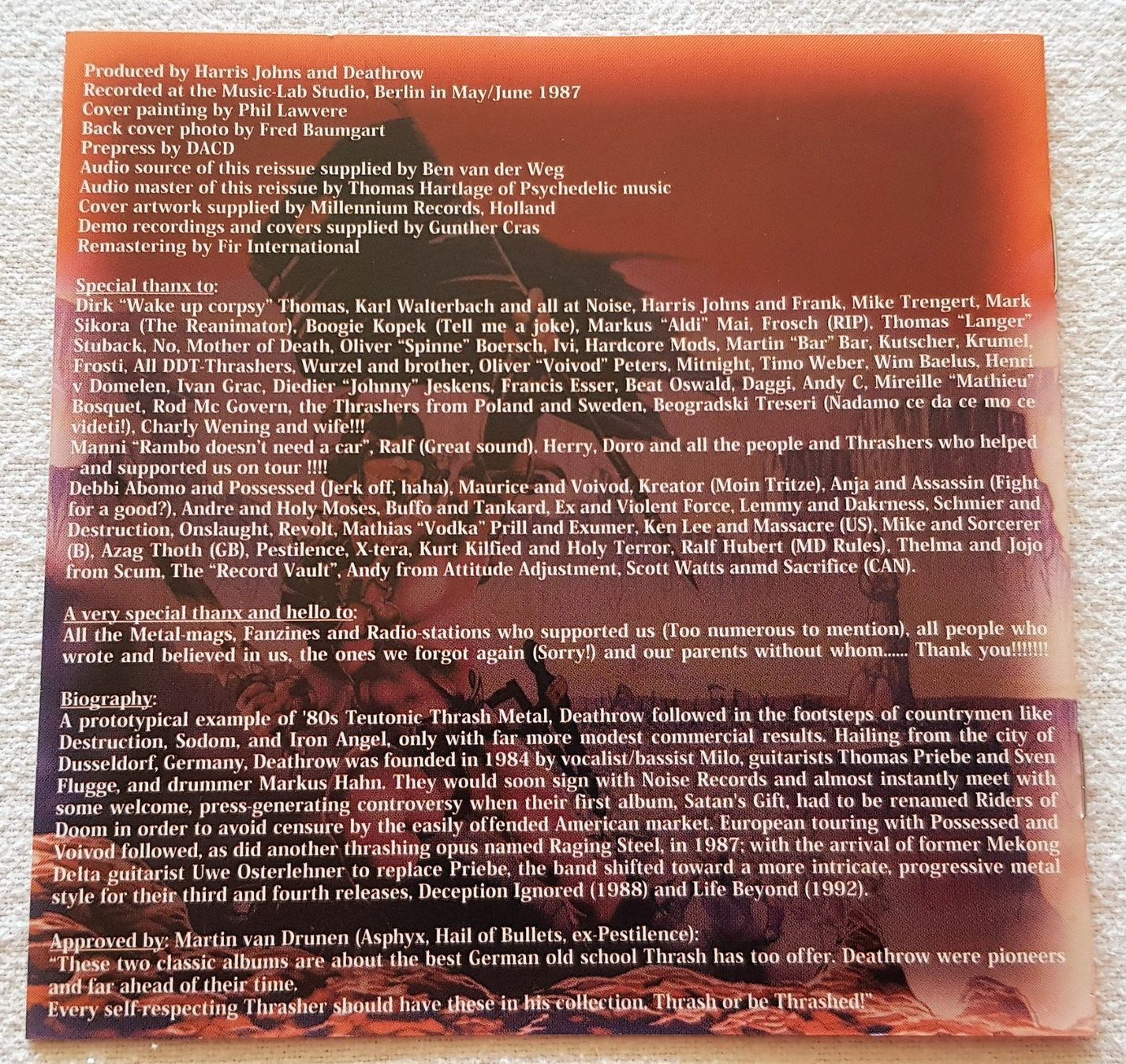 CDs: Deathrow ‎– Raging Steel - 1987 / 2008 – D'occasion à Uster par Zardodel 7