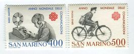 Briefmarken "Briefträger". San Marino