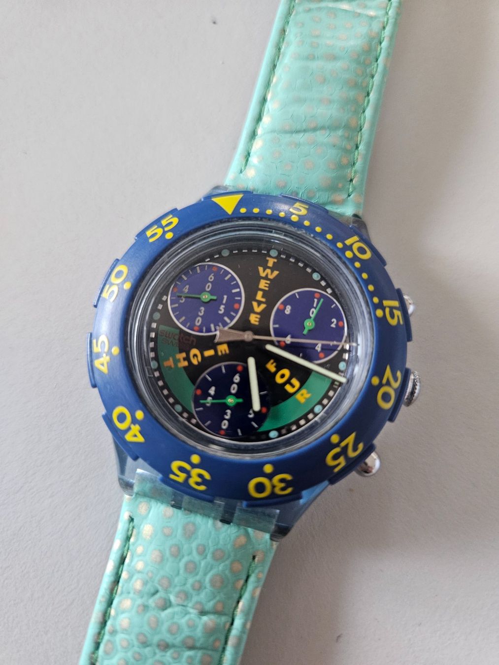Swatch Uhren: Swatch Armbanduhr Aquachrono Sen100 – Gebraucht aus Urdorf von Colina 6