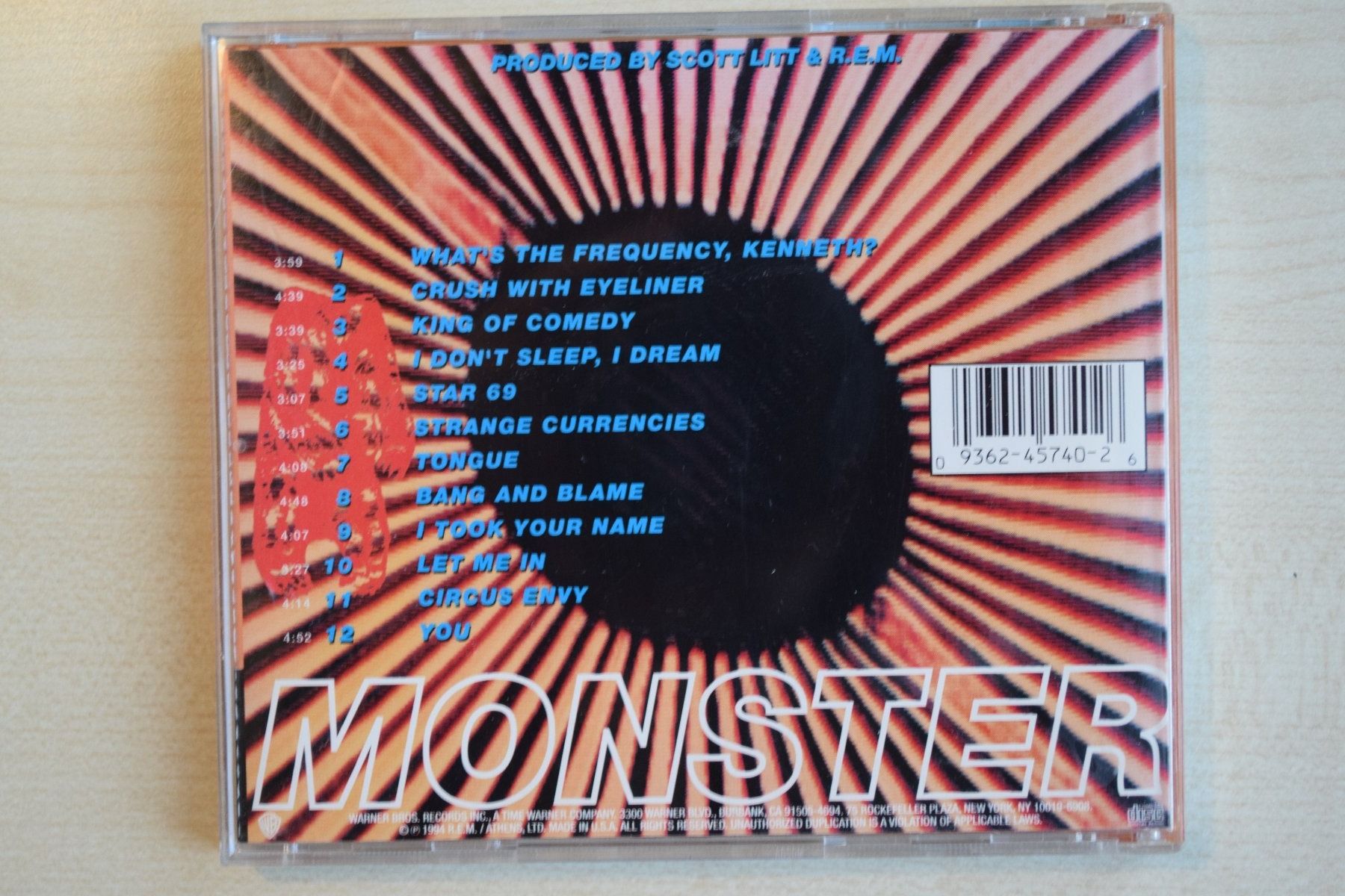 CDs: R:E:M:: MONSTER (651) – D'occasion à Reutigen par DONDON55 1