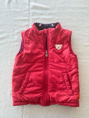 Steiff Wendeweste Rot Blau 110