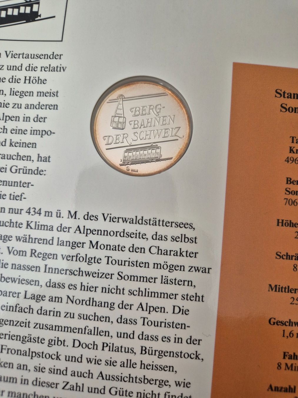 Medaglie: Bergbahnen der Schweiz - Standseilbahn Sonnenberg – Usato da Luzern venduto da Vreneli_1 2