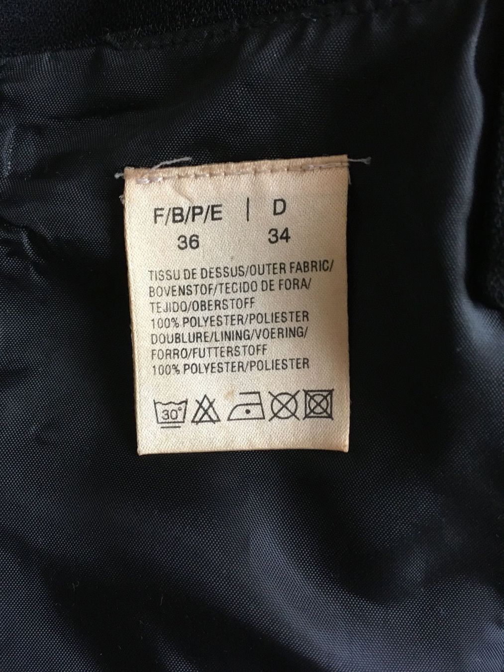 Kleider: Robe de soirée cocktail noir 34 & broche strass – Gebraucht aus Genève von Libellule477 5