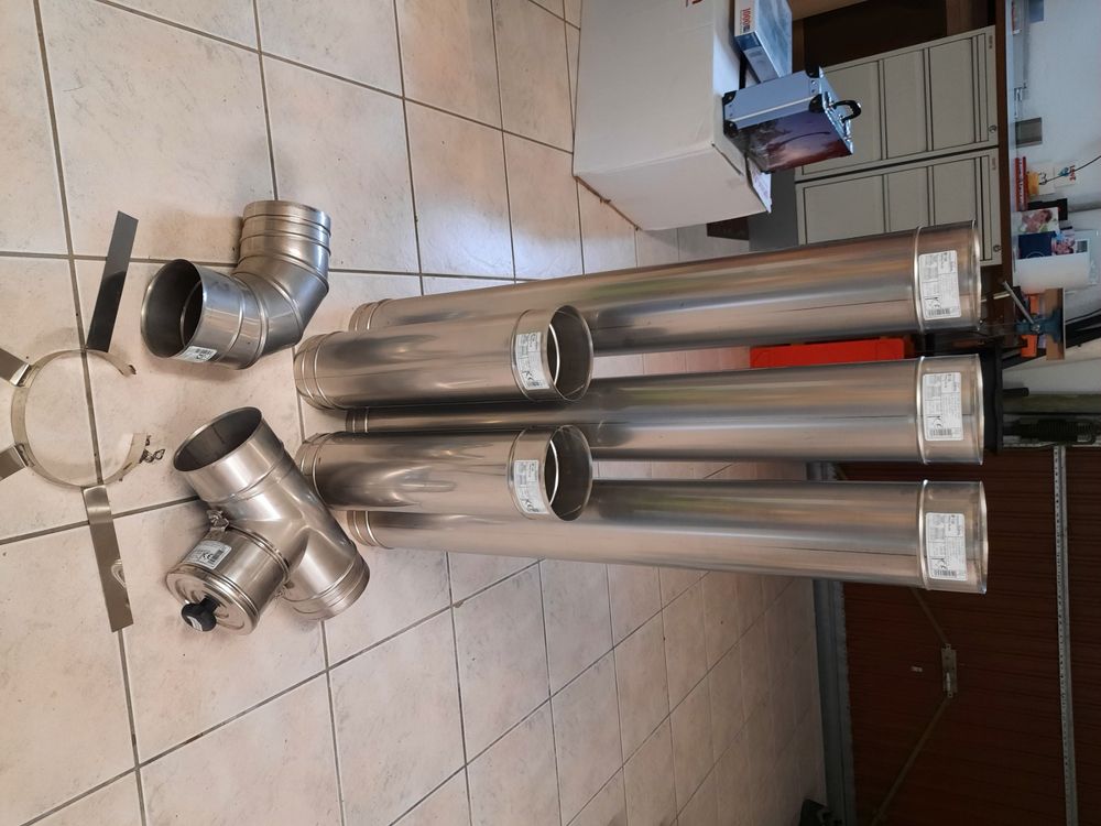 Paire De Coudes 30° Pour Cheminée Selkirk/Metalbestos - Diamètre 7 Pouces - Inox - Occasion Comme Neuf