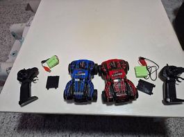 2x RC-Autos inkl. Akkus & Fernsteuerungen!