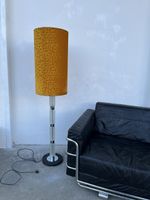 Mid Century 60er Jahre Stehlampe Kristallglas Chrom