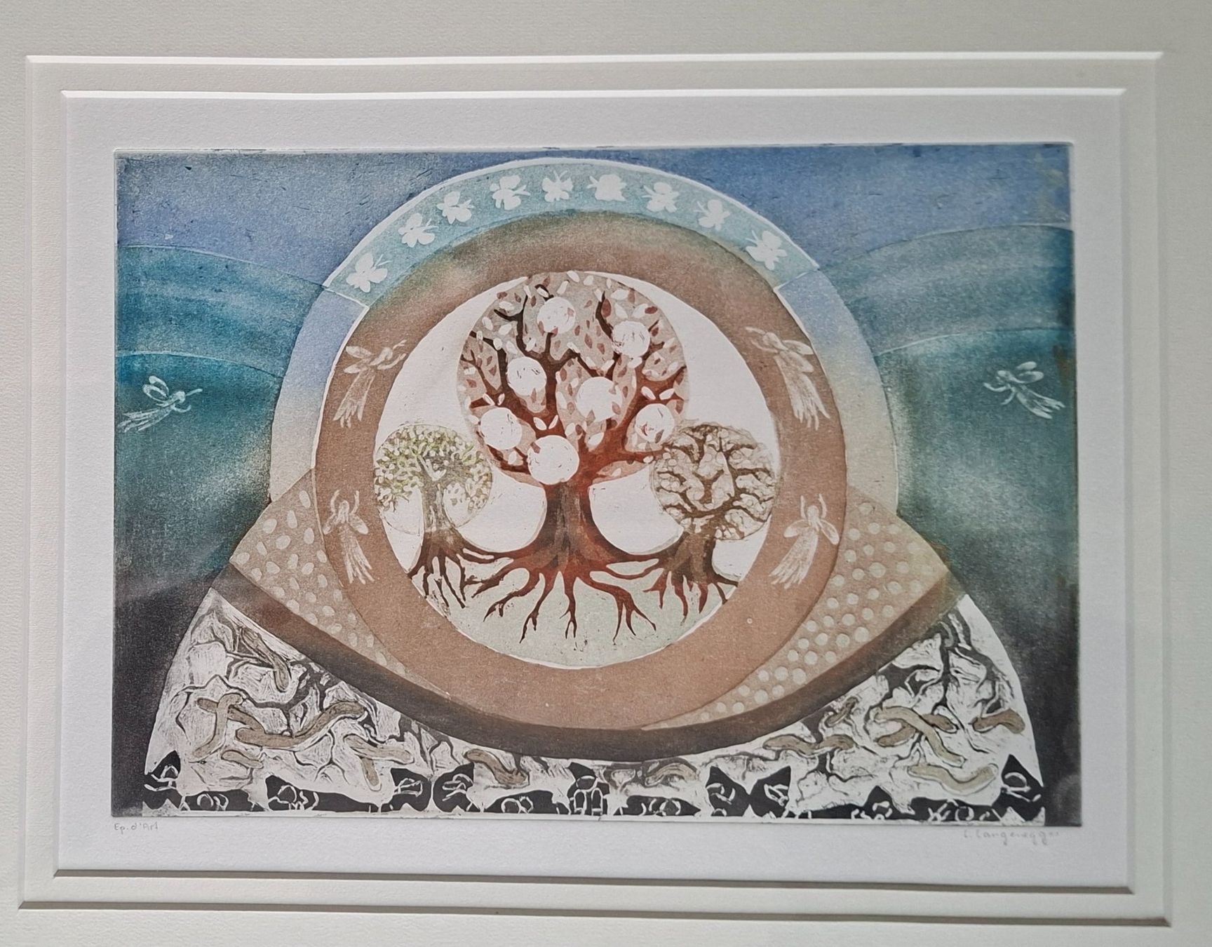 Grafica & Litografie: Langenegger Lilly, Gais, Phantasiebild "Baum", Litho, EA – Usato da St. Gallen venduto da BlauesKreuzSG-App 3