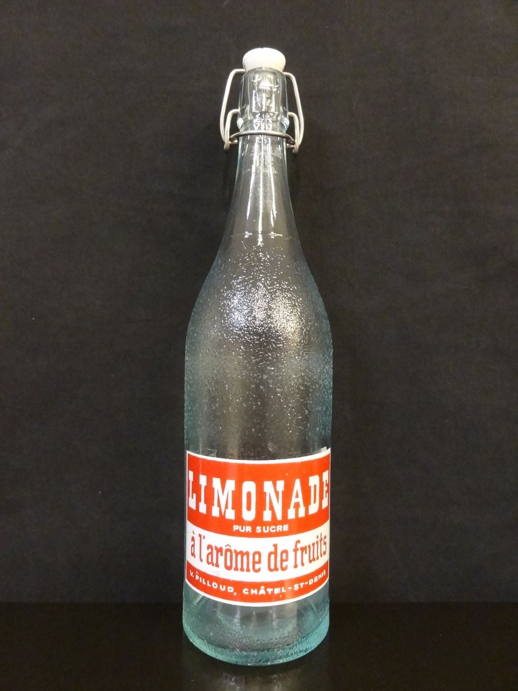Gläser, Krüge & Flaschen: Flasche LIMONADE PUR SUCRE V. PILLOUD CHÂTEL-ST-DENIS 1950 – Gebraucht aus Kerzers von Flaschenposten 1