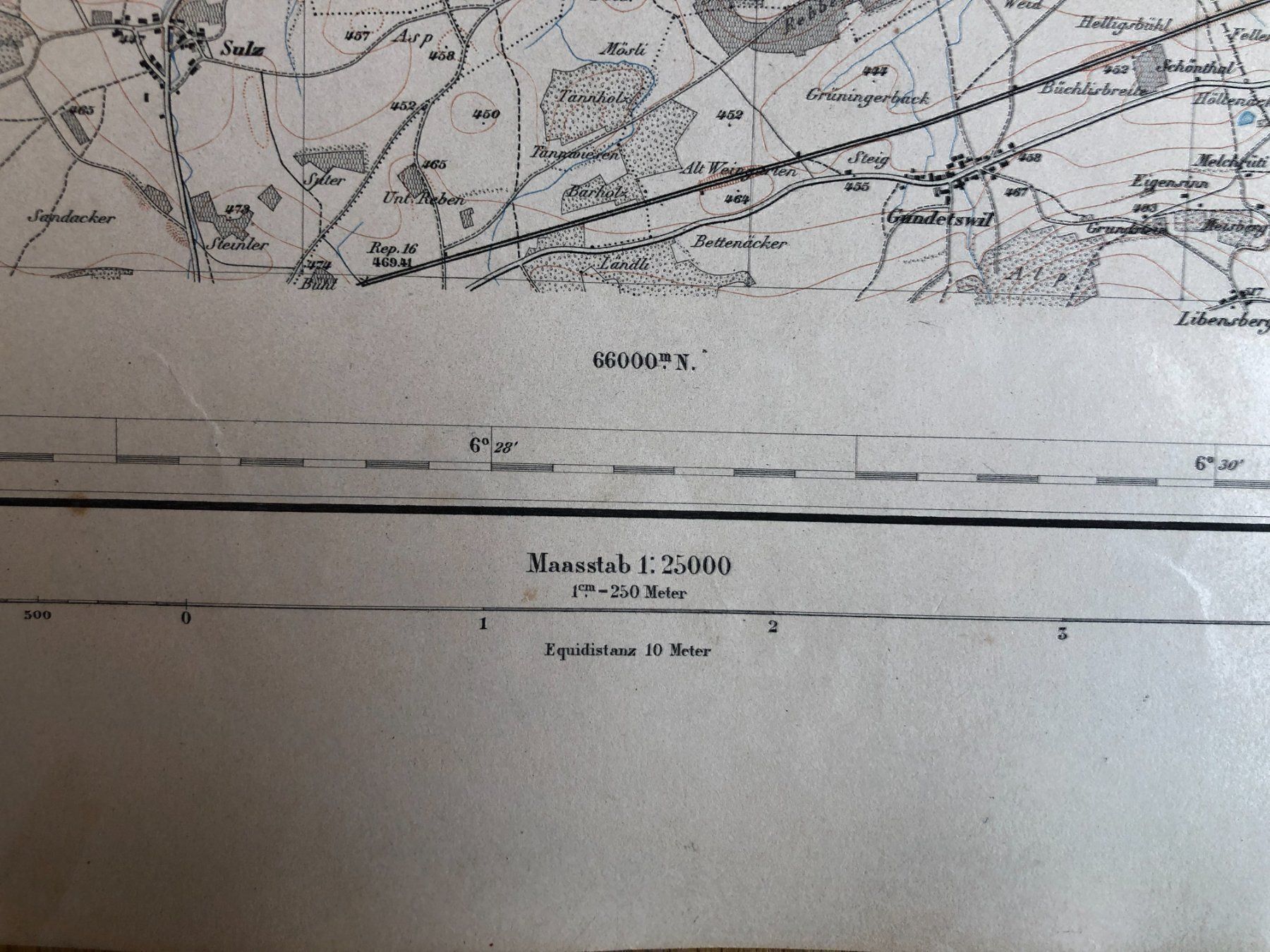 Cartine & Atlanti: Siegfriedatlas Bl. 55: Ellikon 1883 – Usato da Zürich venduto da allp 6