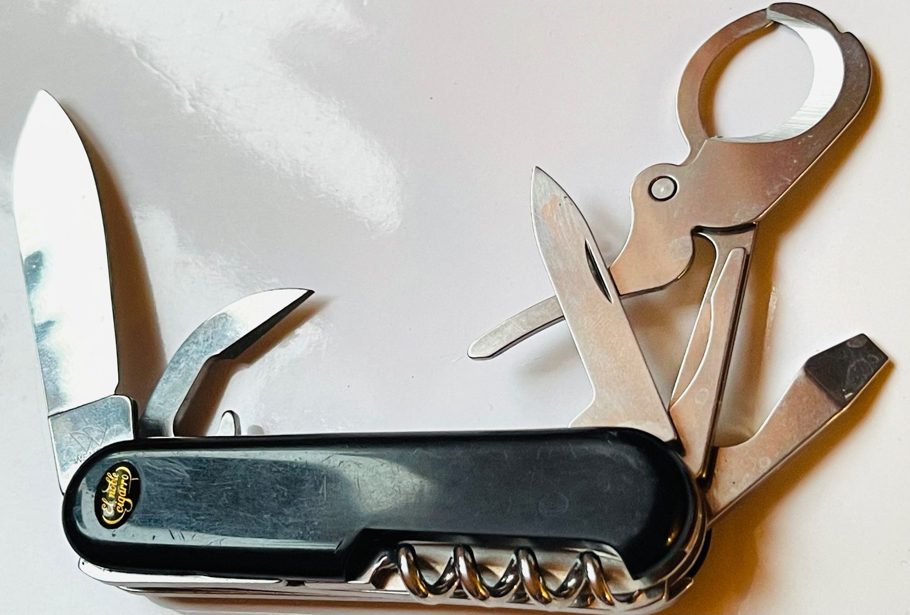 Wenger Coltelli tascabile: WENGER Knife Cutter DANNEMANN , Zigarren , schwarz – Usato da Basel venduto da TOMFAN 2