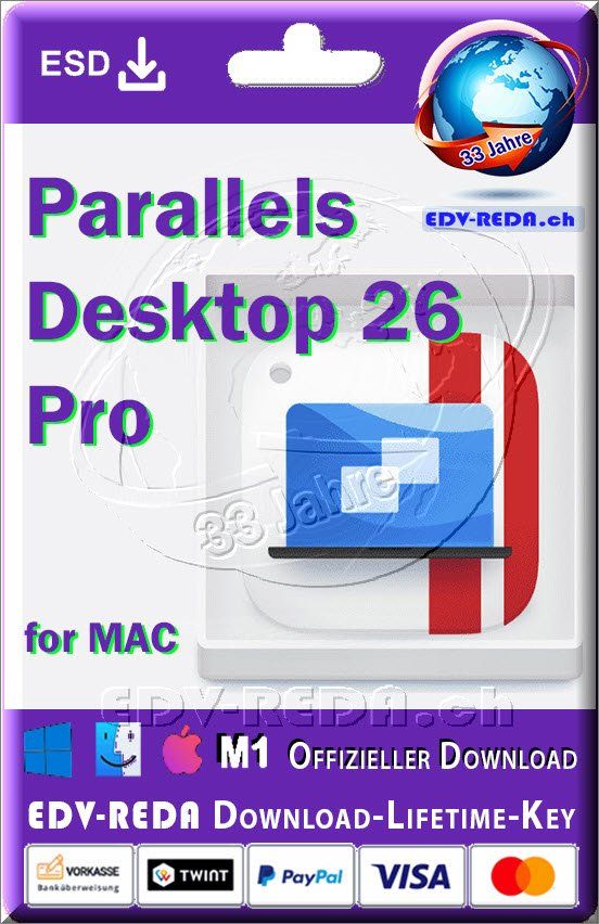 Apple Software: Parallels Desktop 26 MAC Pro Dauerlizenz inkl. Windows – Nuovo (secondo la descrizione) da Langenthal venduto da Reda