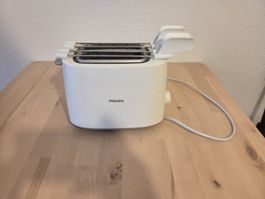Philips Toaster – White, Adjustable Browning