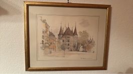 Aquarell Zeichnung