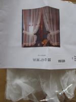 Gardine Weiss mit Rüschen, 95 x 220 cm
