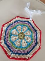 Potholder Topflappen Küchendeko African Flower gehäkelt