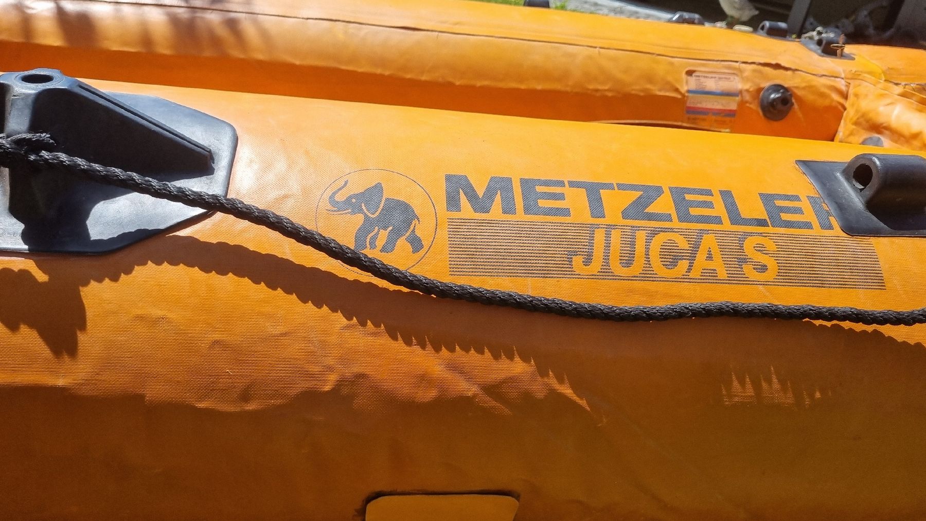 Metzeler Barche: Schlauchboot METZELER JUCA'S orange mit Paddel – Difettoso da Hittnau venduto da starlet 4