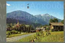 AK color Fiesch VS Luftseilbahn Eggishorn ≈ 1960 