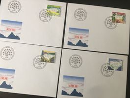 4 FDC   AMT 96 Jahreszeiten  ZN 11-14  Mi 7-10  ET 14.5.1996