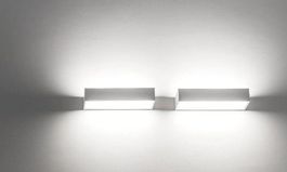 Davide Groppi Linet Wandleuchte Aluminium weiss matt