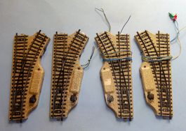 Märklin H0 - 2 Stück elektrische Weichenpaare