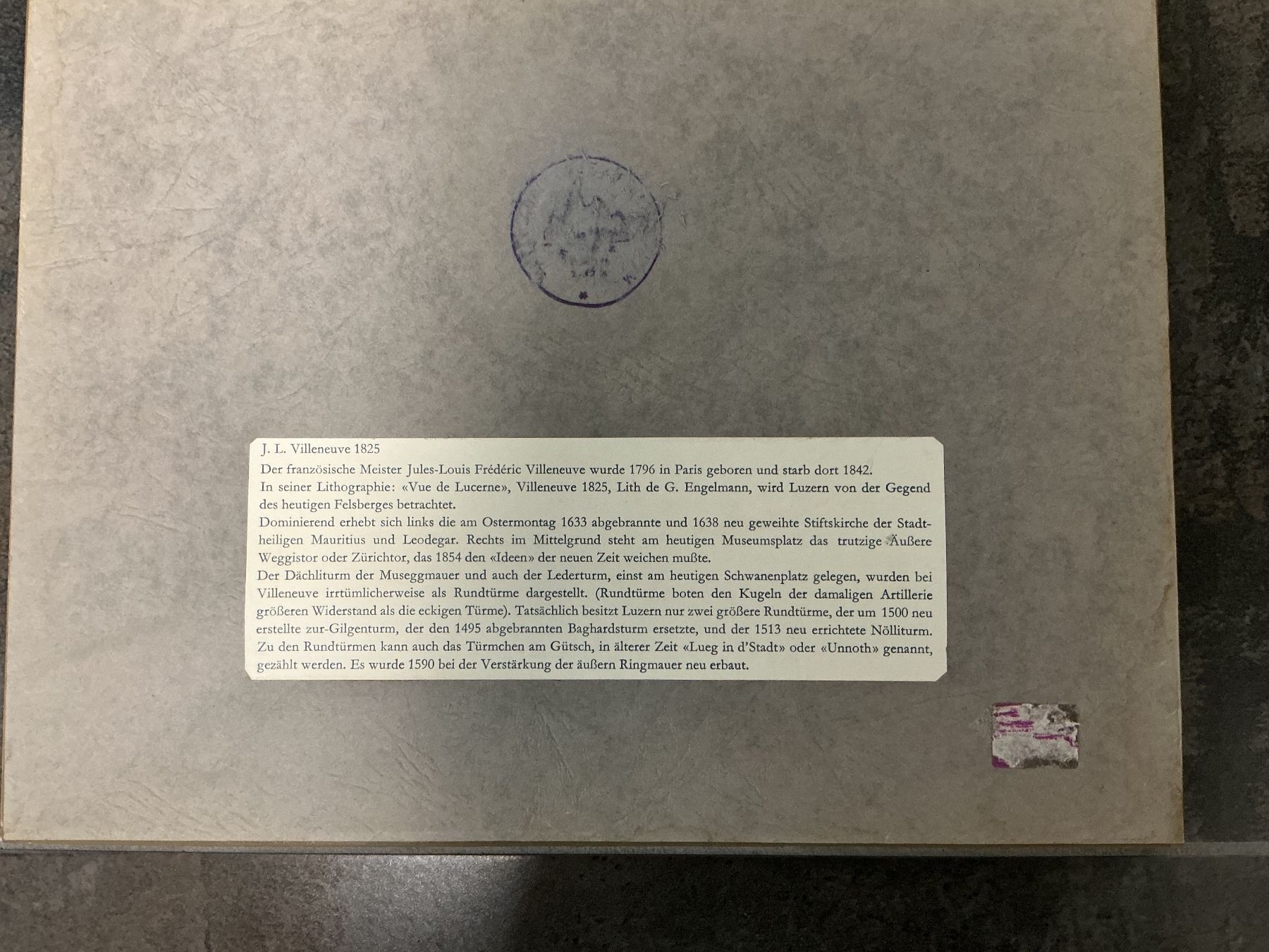 Grafica & Litografie: 4 Lithographien, Luzern – Usato da Giswil venduto da Guardia75 7
