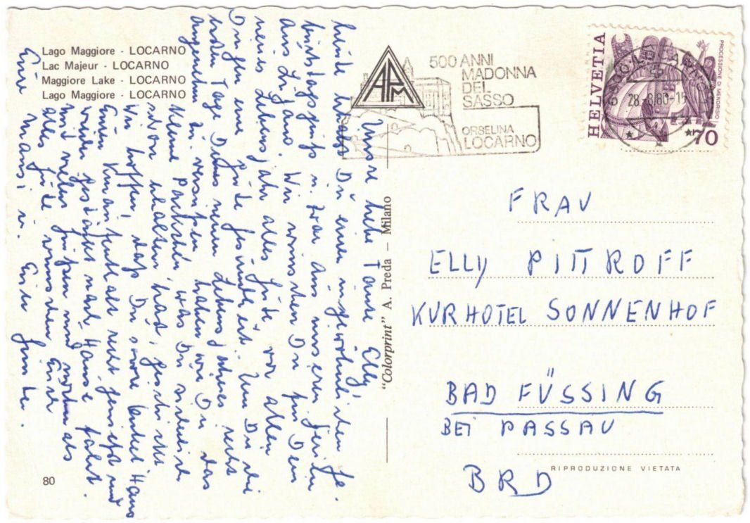 Cartoline postali: Locarno - 4 Bild AK – Usato da Binningen venduto da Mountainrider 1