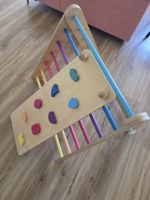 Wooden Climbing Triangle with Reversible Ramp Board