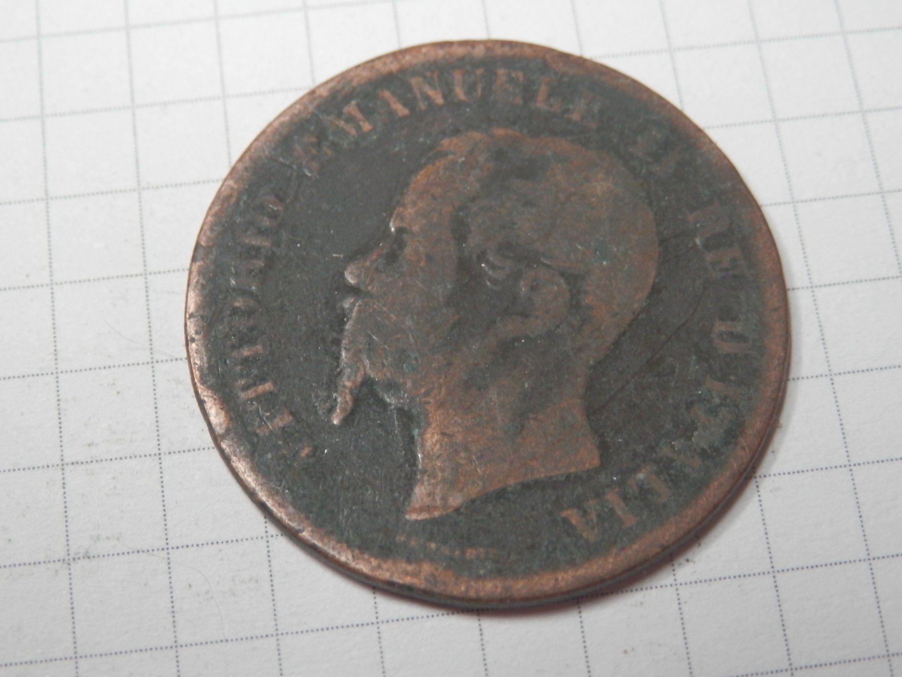 Tutti le monete: Italien 5 Centesimi, 1862 – Usato da Weiach venduto da weiach81