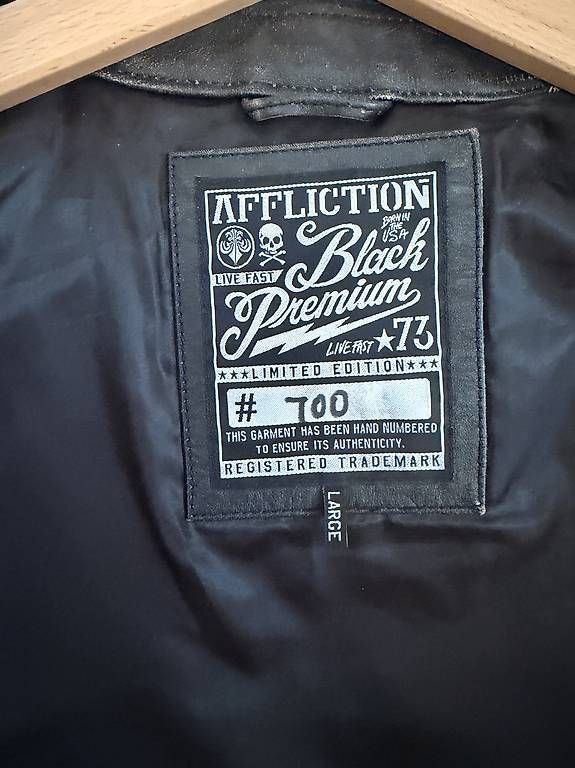 Jacken: Affliction Black Premium Limited Edition Lederjacke  / Gr L – Gebraucht aus Buchberg von Salmonfly666 3