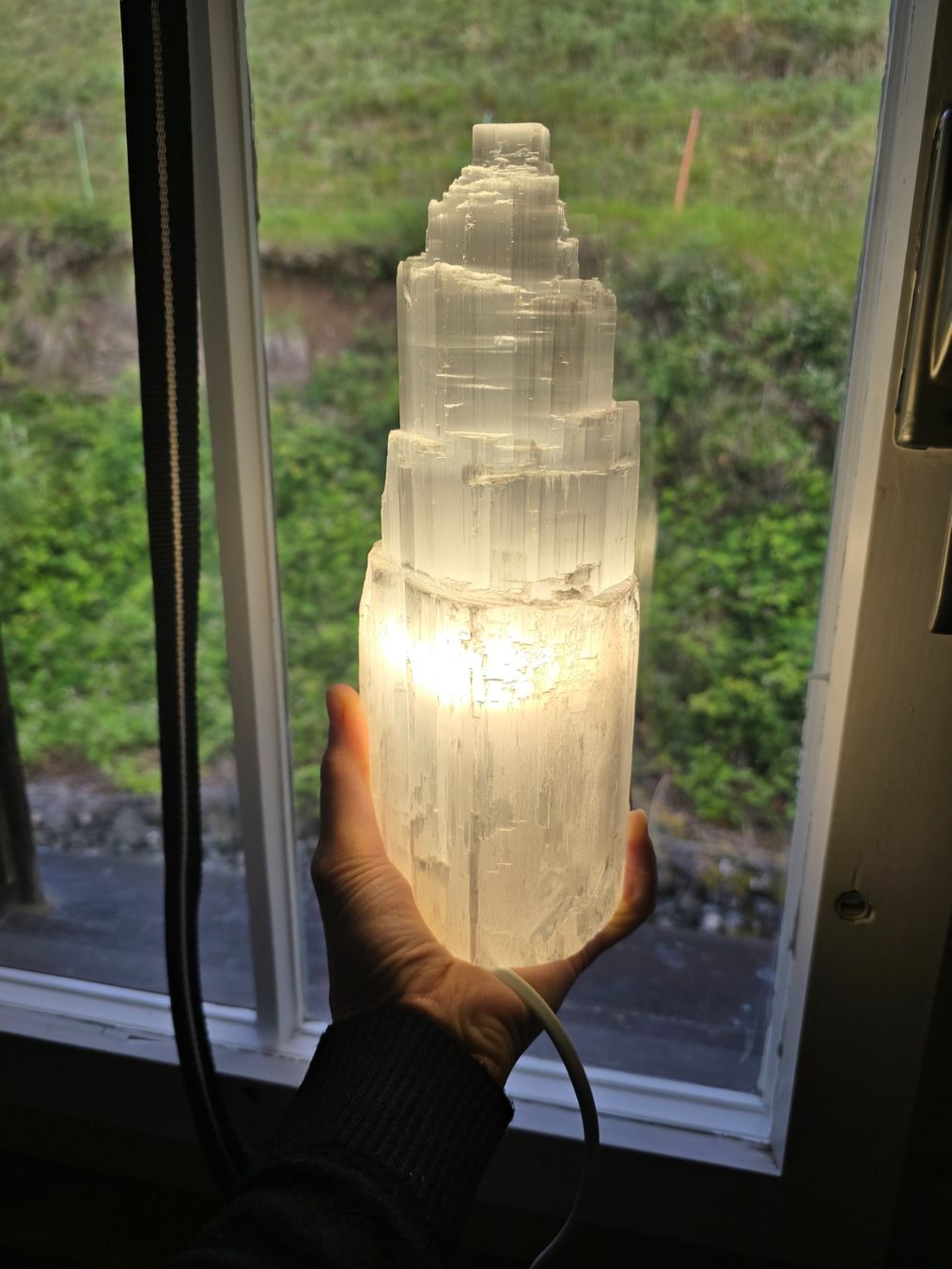 Lampade: Wunderschöne Selenitlampe – Nuovo (secondo la descrizione) da Reute AR venduto da angelflower