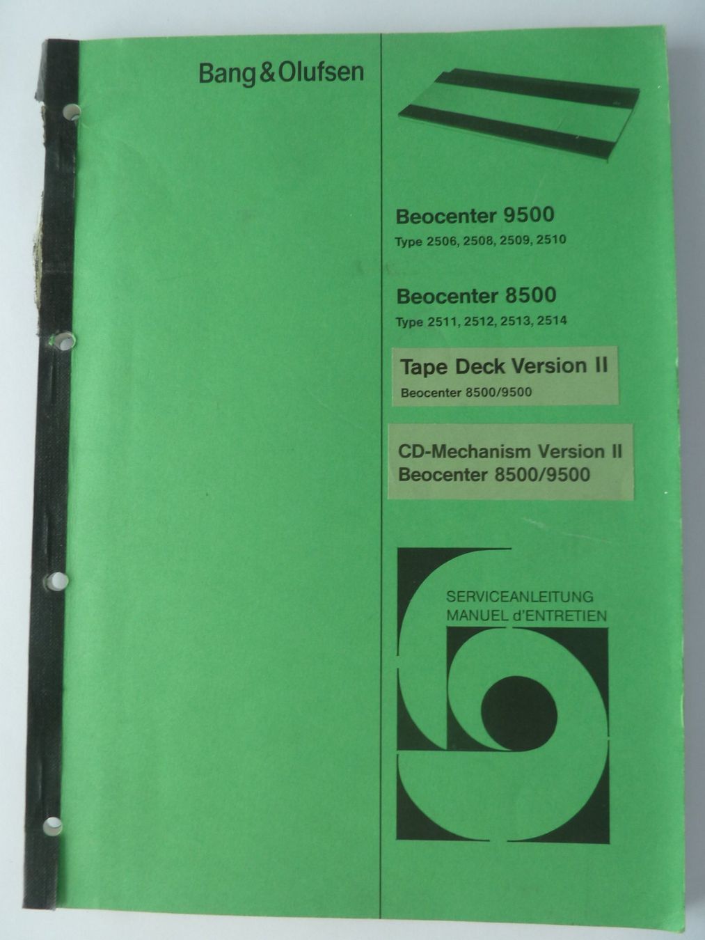 Bang & Olufsen Radio: Beocenter 9500  Service Manual – Usato da Affoltern am Albis venduto da Sennrtv 4