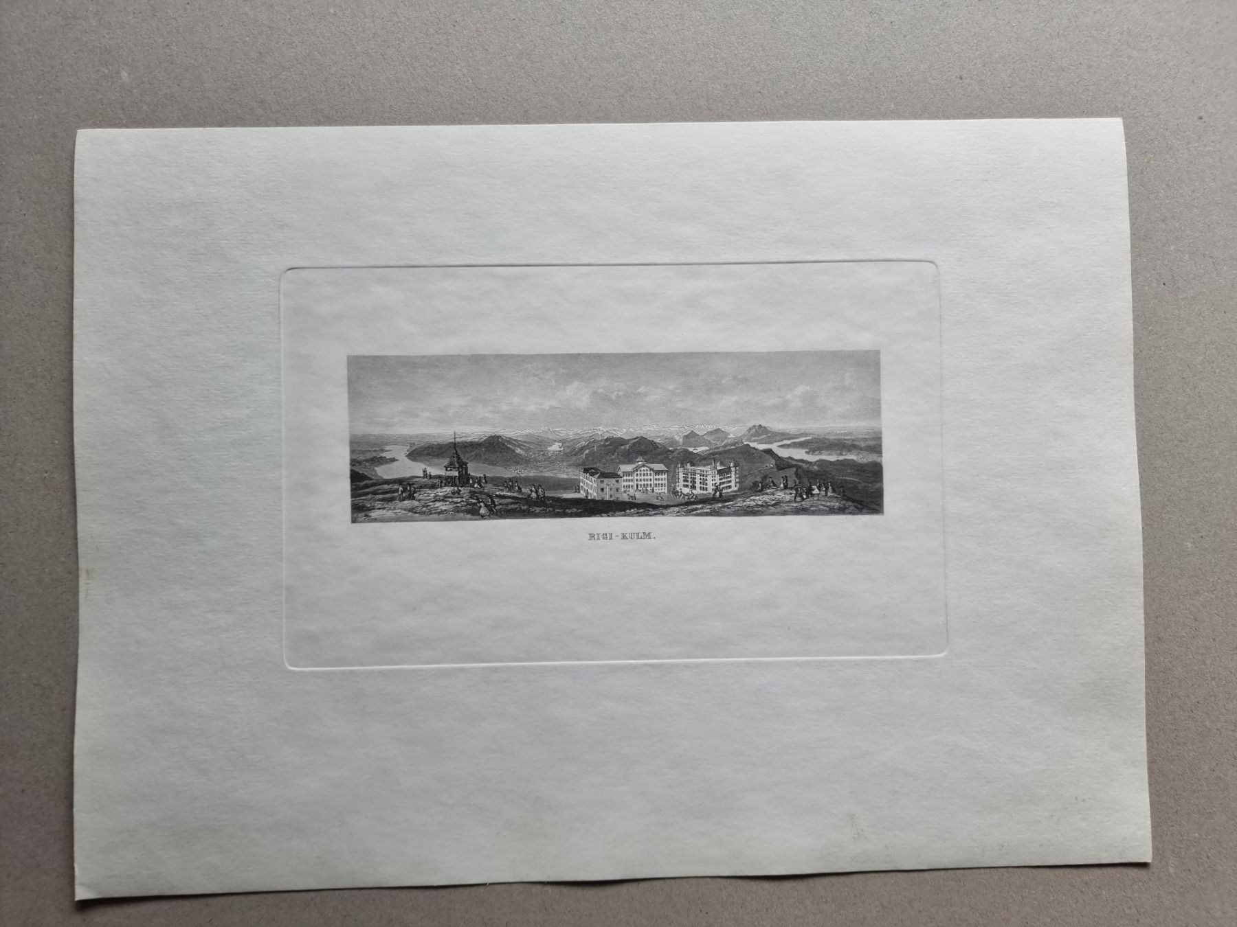 Incisioni: RIGI AQUATINTA BLATTGRÖSSE CA.34X25CM – Usato da Gersau venduto da grafik-kunst 2