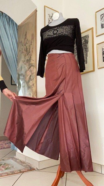 Chanel Gonne: 100% CHANEL SeidenJupe lang Gr.34/36 – Usato da Lamone venduto da Rfiero 2