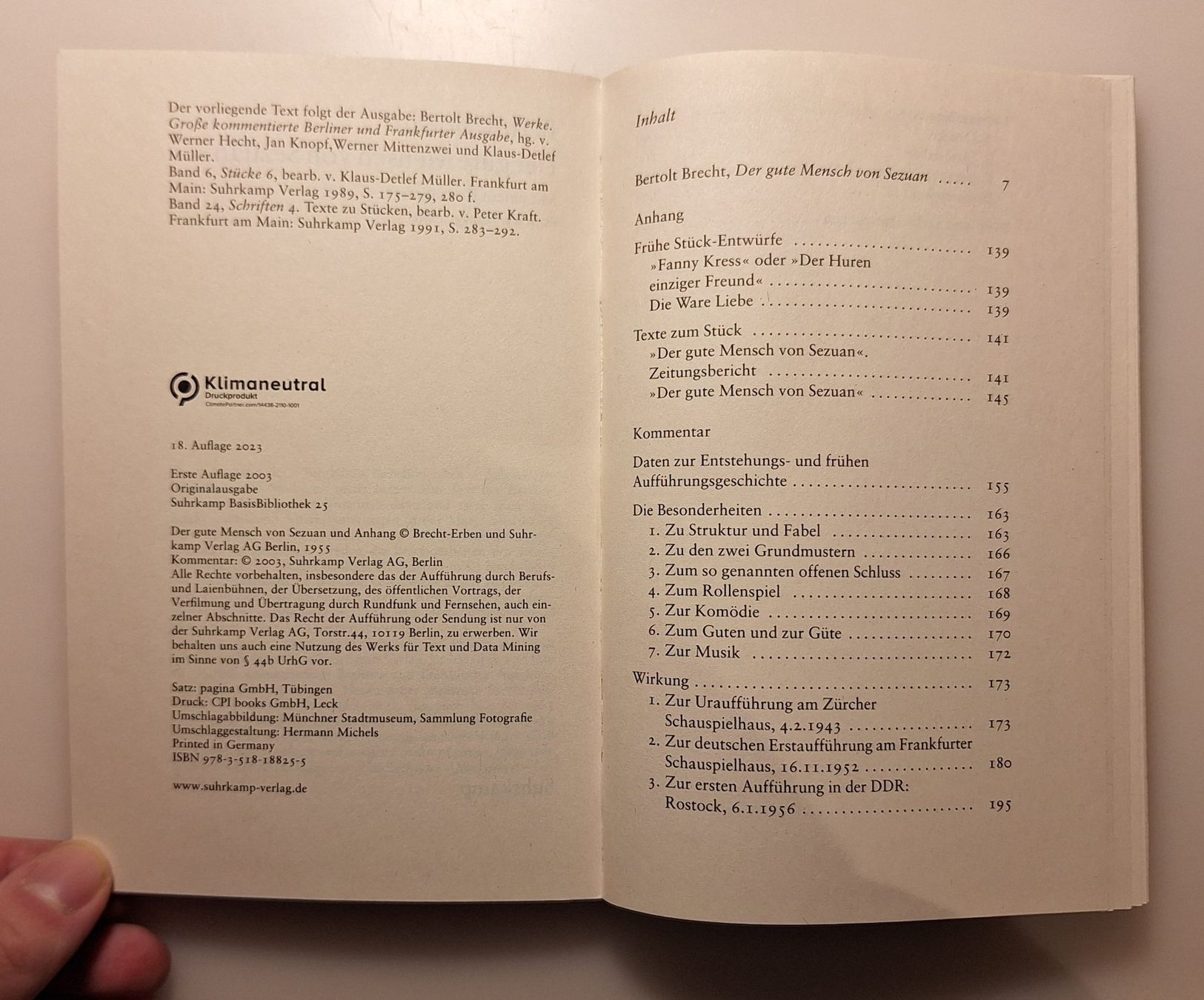 Libri: Der gute Mensch von Sezuan, Bertolt Brecht – Nuovo (secondo la descrizione) da Ruswil venduto da schanis 2