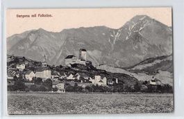 GRUSS SARGANS - blauer O HÜLFSFELDPOST