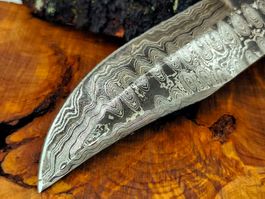 Damastklinge Rohling Klinge DAMASKUS Messer Damast Schmiede