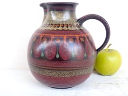 KMK Krug Gerona Wasserkrug Keramik Vintage 70er Kupfermühle