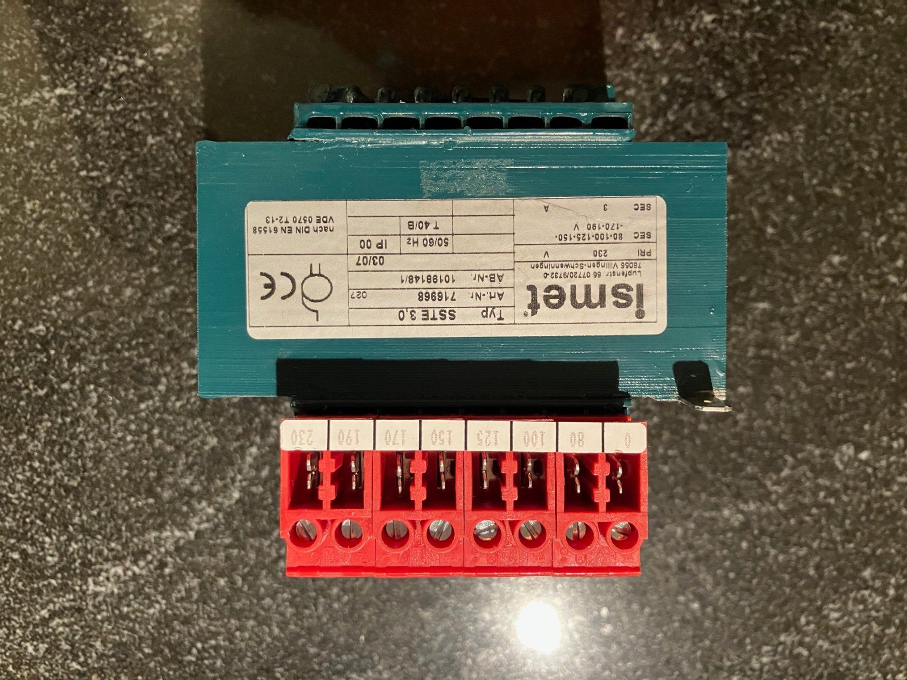 Componenti elettronici: ismet SSTE 3.0 Transformator – Usato da Ried-Brig venduto da Clsa