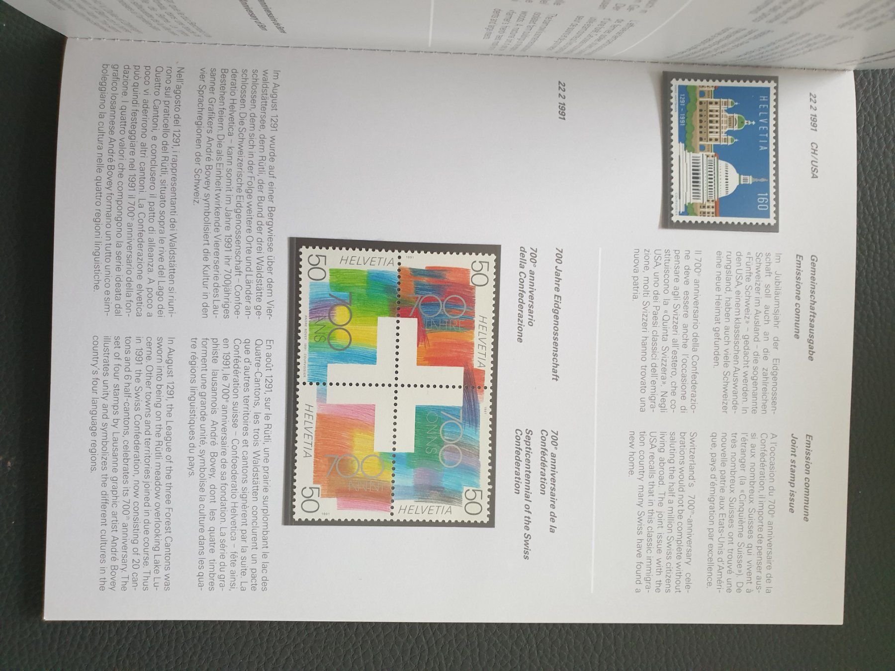 Tutti i francobolli: Jahresbuch CH Briefmarken1991 postfrisch Top – Nuovo (secondo la descrizione) da Frauenfeld venduto da Kasico 4