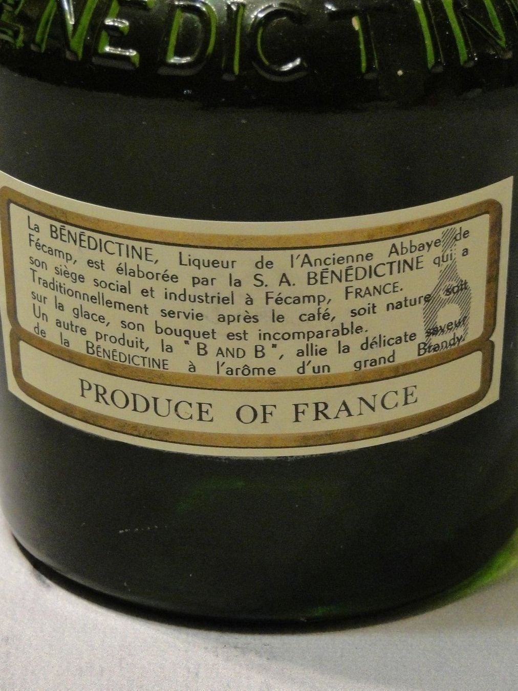 Spirituosen: D.O.M Benedictine 1980s – Neu (gemäss Beschreibung) aus Emmenbrücke von Ulisse-22 3