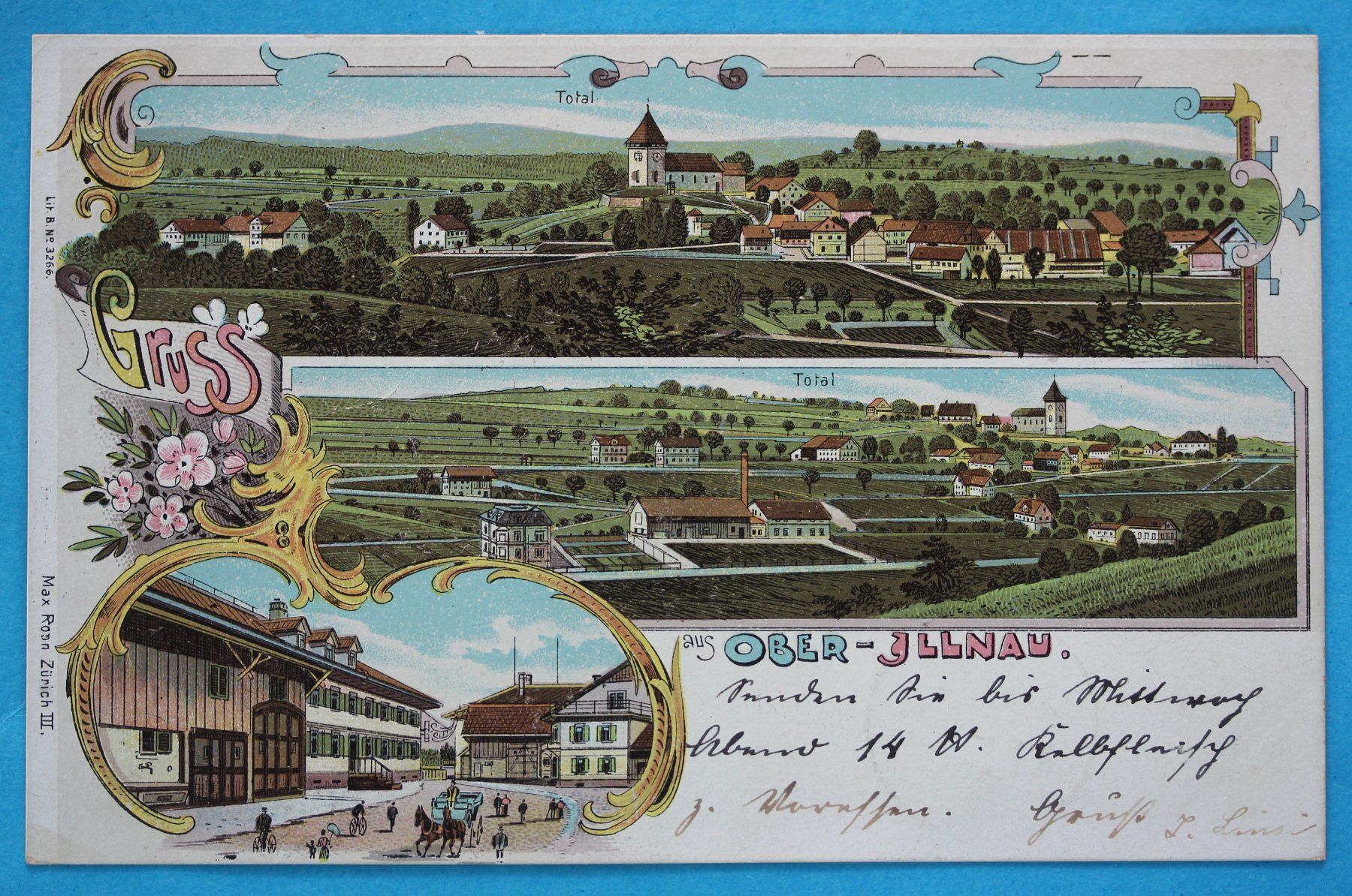 Cartoline postali: OBER - JLLNAU LITHO AK – Usato da Lotzwil venduto da pirolh