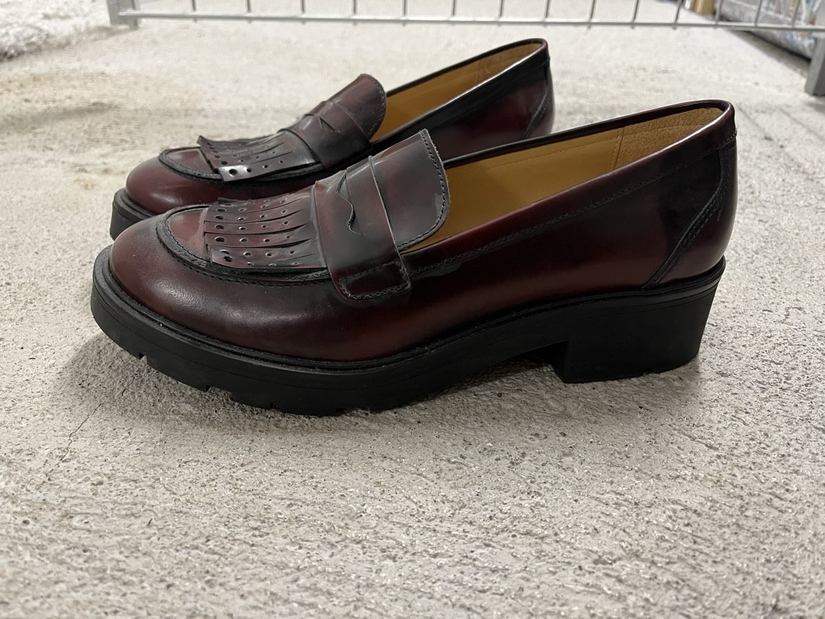 Navyboot Scarpe da donna: Navyboot Leder Loafers dunkelrot Grösse 39 – Nuovo (secondo la descrizione) da Zürich venduto da jul_5zhf 1