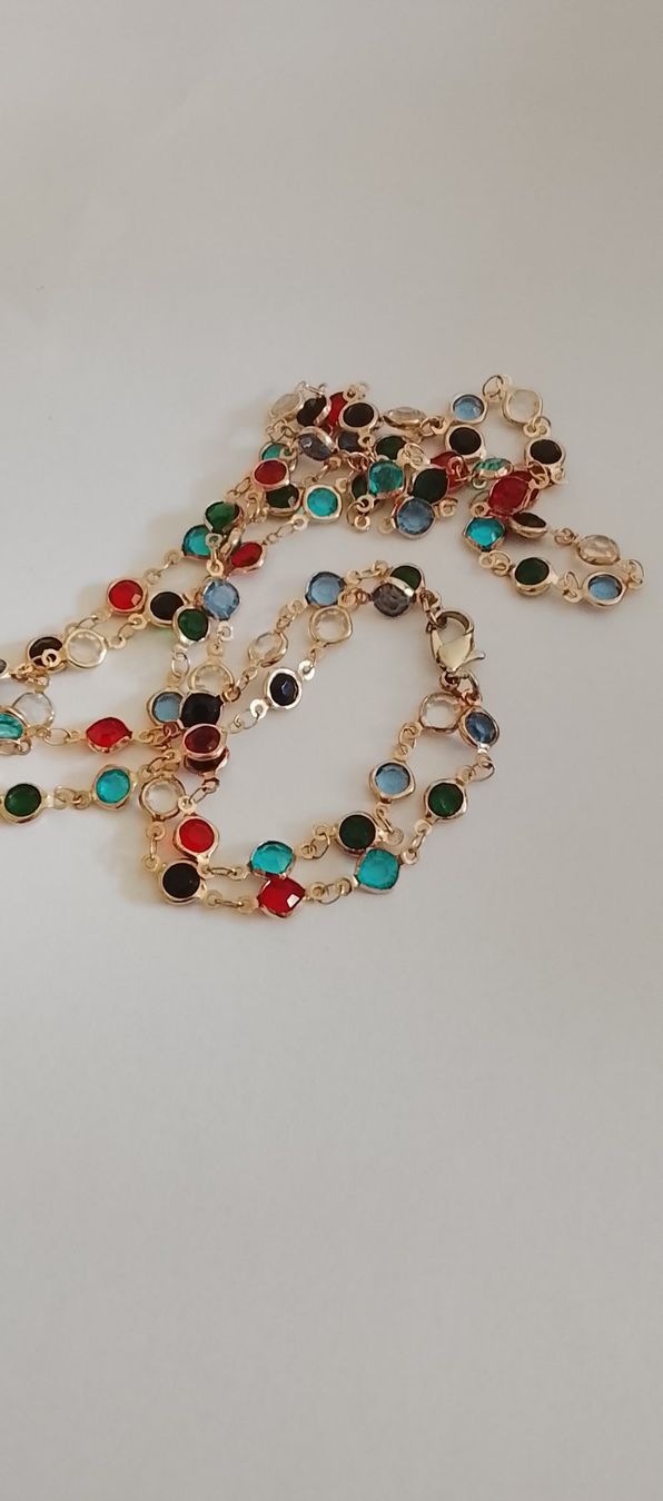 Catenine: Goldige Kette mit Steinen – Usato da Oberriet SG venduto da snj_bjb7 2