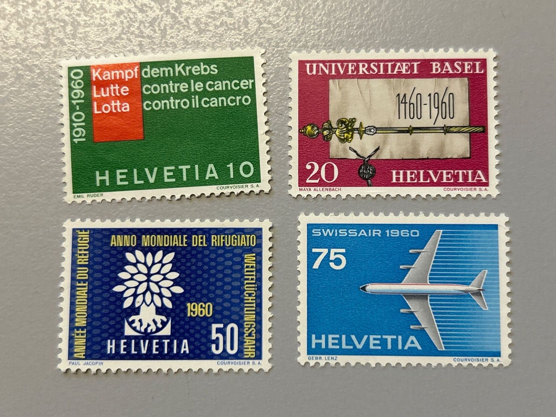 Tous les timbres: Briefmarke - Schweiz - Schweiz 1960 - postfrisch – Neuf (Voir description) à Villnachern par RicardoMary