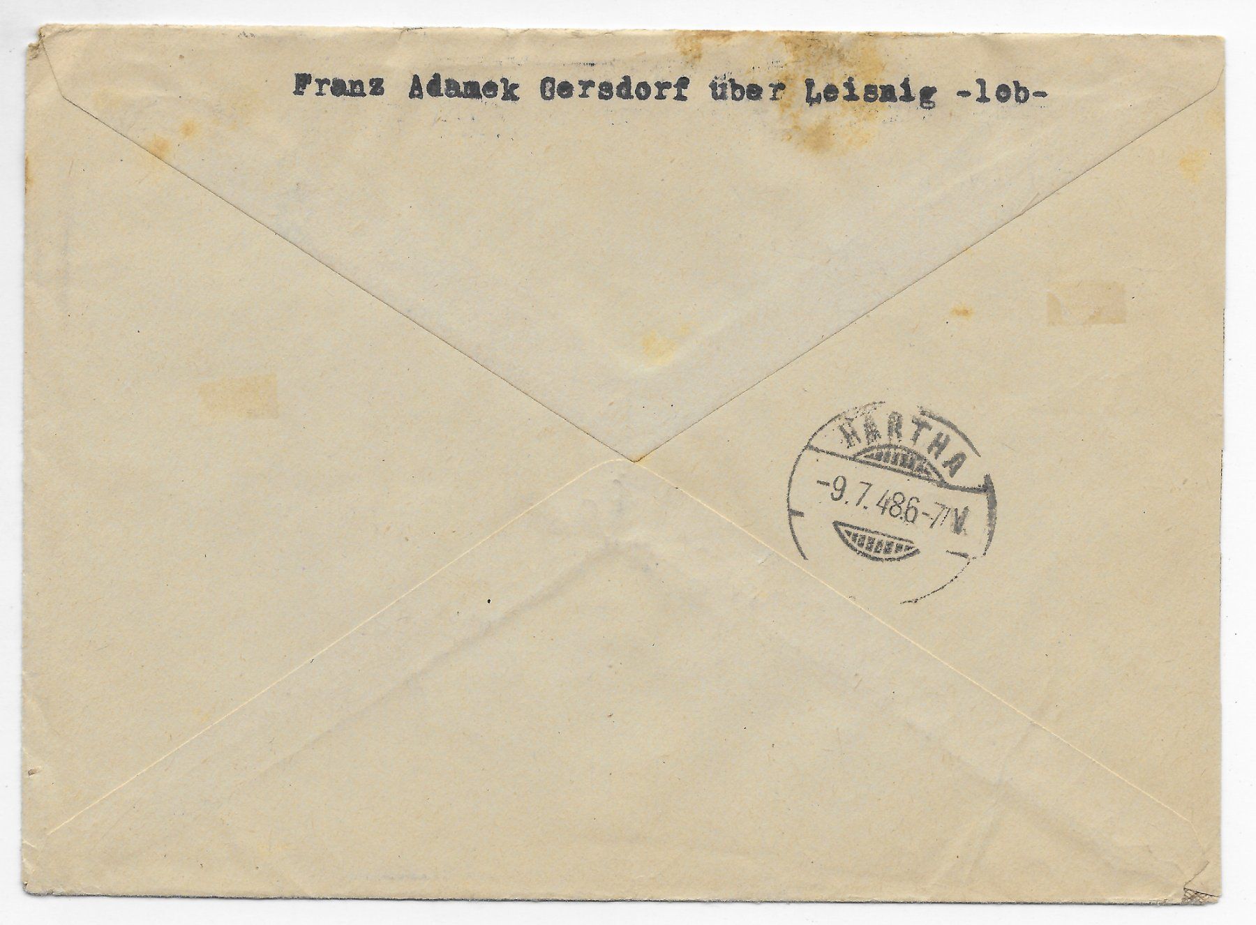 Alle Briefmarken: R-Brief sow. Besatzungszone 1948 – Gebraucht aus Hefenhofen von Richsalz 1