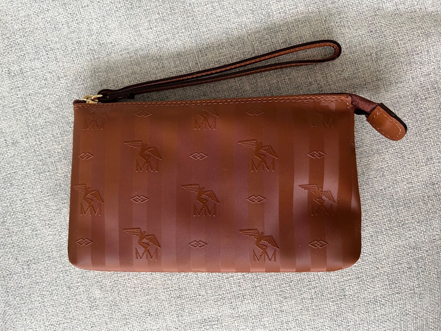 Maison Mollerus Borse da donna: Original verpacktes Necessaire von Maison Mollerus in Camel – Nuovo e nell'imballaggio originale da Meilen venduto da DanaC 1