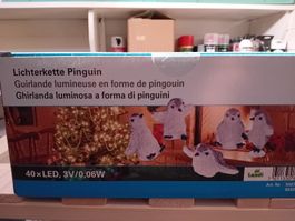 1 Stück Lichterkette Pinguin, 40 LED, Neu und OVP