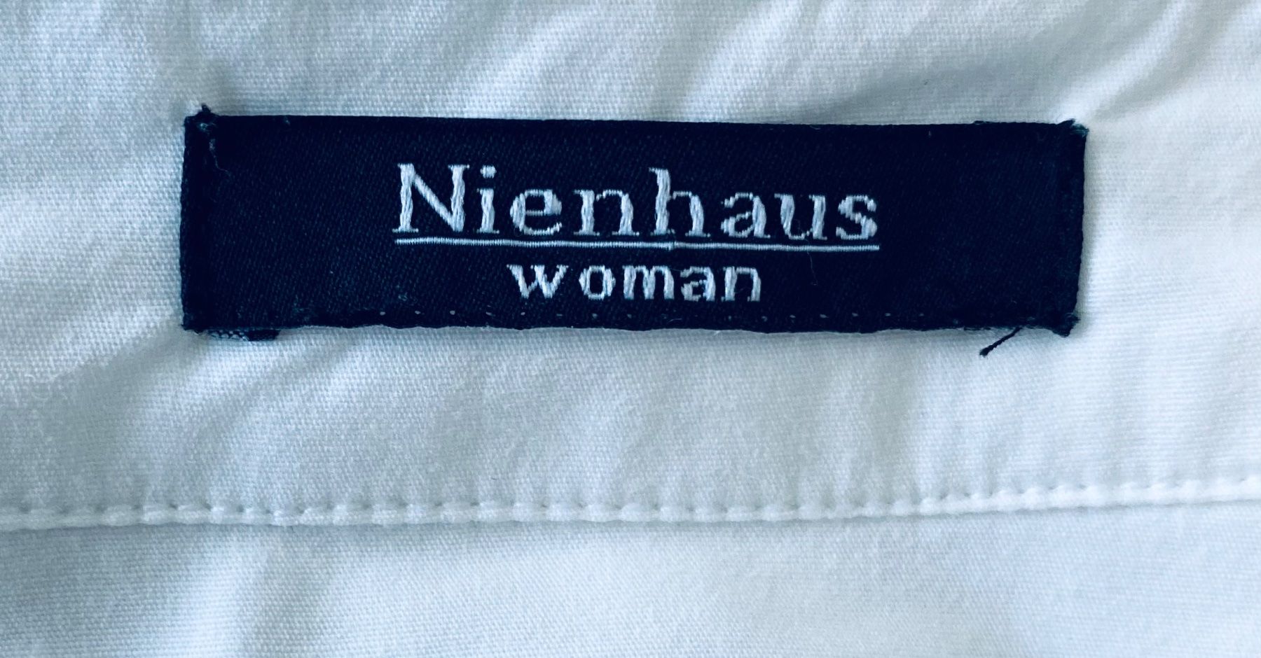 Camicette: Bluse Jacke Nienhaus Gr. 42 mit Bindegürtel weiss – Usato da Bad Zurzach venduto da ustrade 1